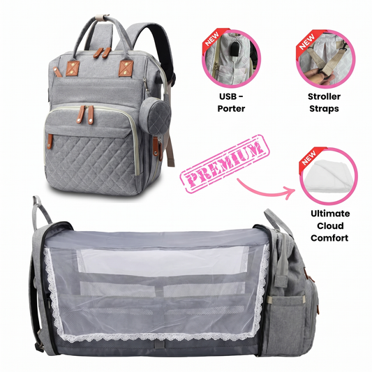 TravelNest™ 3-in-1 Diaper Backpack