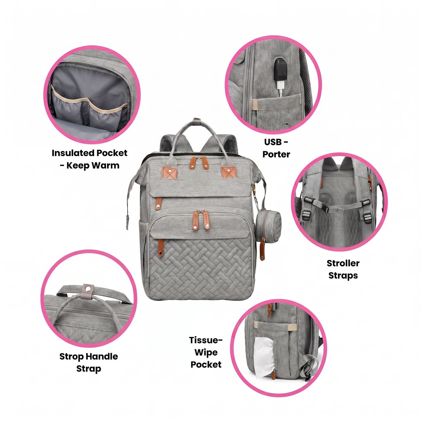 TravelNest™ 3-in-1 Diaper Backpack